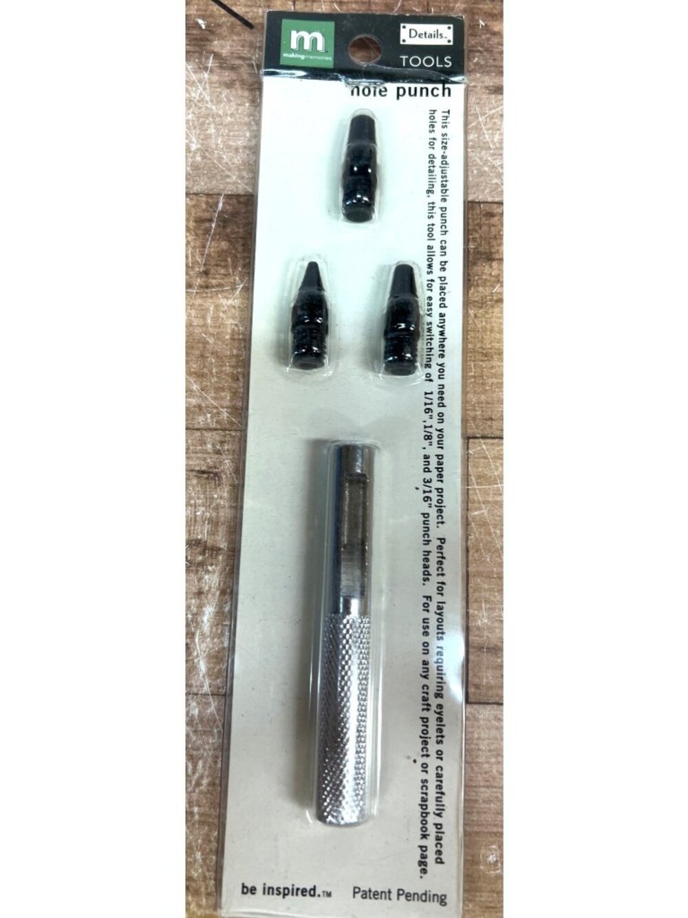 Making Memories Hole Punch Tool Set With 3 Punch Heads For Craft & Scrapbooking